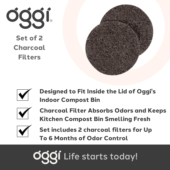 OGGI Set of 2 Charcoal Filters- Replacement Charcoal Filter - Image 7