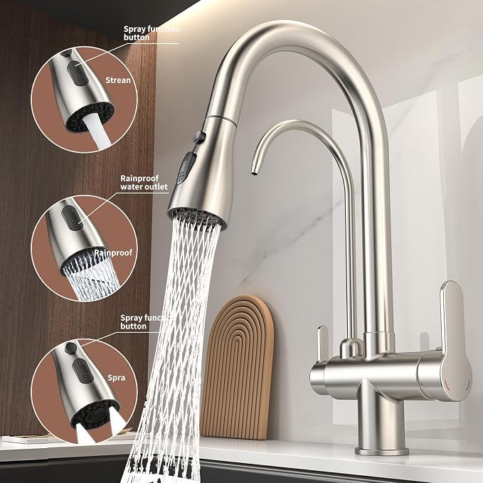 Kitchen Sink Faucet with Pull - Image 3