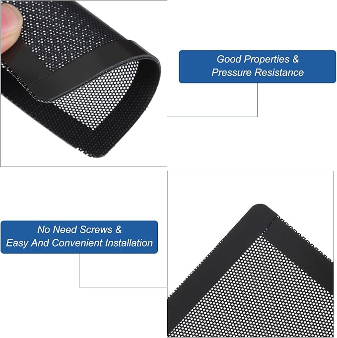 MECCANIXITY 3PCS PC Dust Filter, 100x100mm Magnetic Frame PVC Computer Case - Image 4