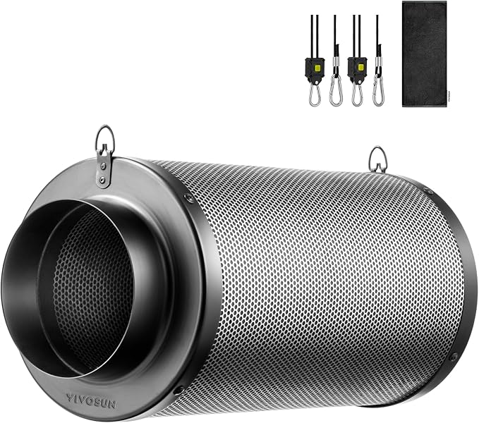 VIVOSUN 8 Inch Air Carbon Filter Smelliness Control by VIVOSUN