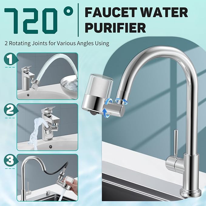 CECEFIN 720 Swivel Sink-Faucet Water-Filter - Image 5