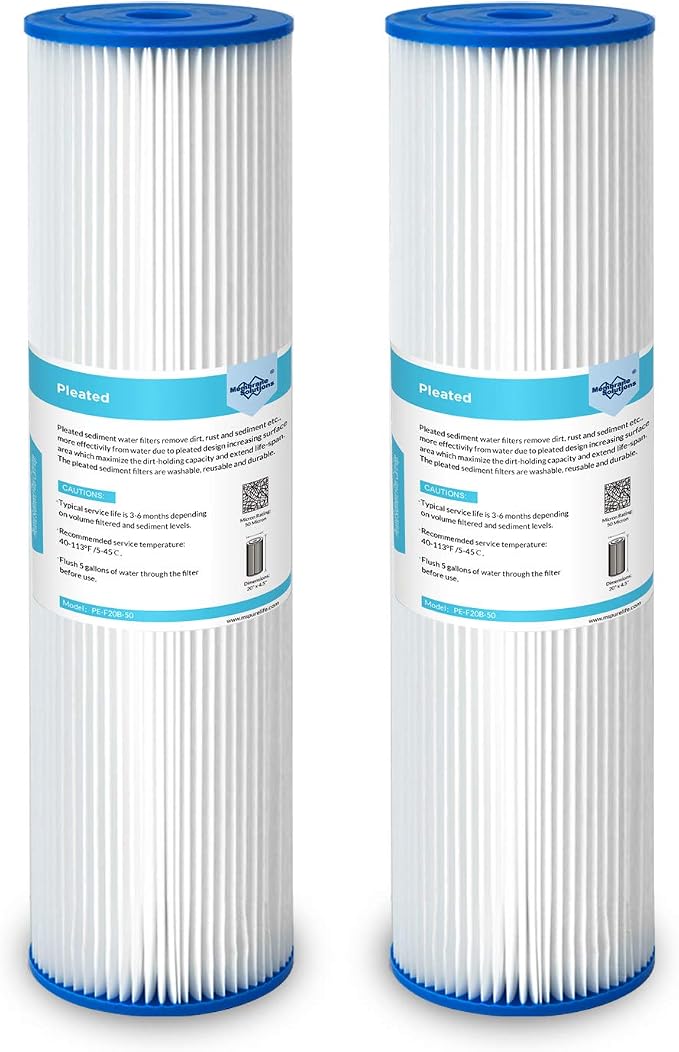 Membrane Solutions 50 Micron Whole House Sediment Water Filter Replacement by MembraneSolutions