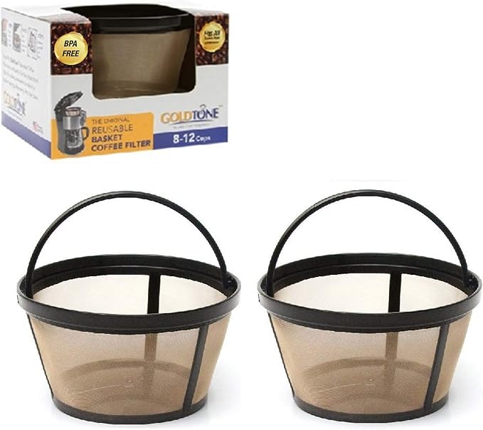GoldTone Reusable 8-12 Cup Basket Filter fits Black & Decker Coffee Machines by GoldTone