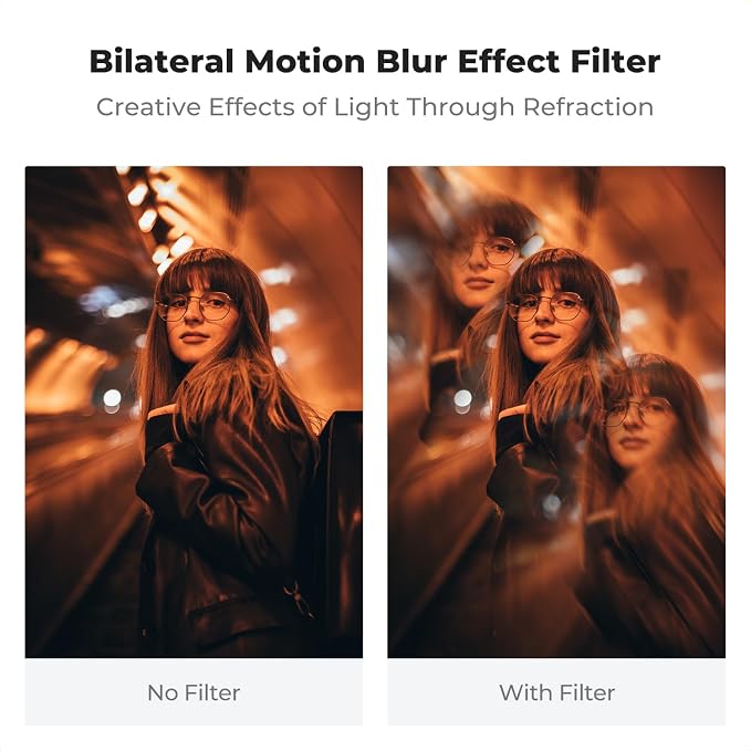 K&F CONCEPT 67mm Bilateral Blur Ghost Motion Filter Super Speed Effects - Image 3