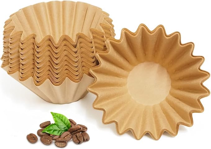 2-5 Cup Coffee Filters, Thicken Natural Coffee Filter Basket by MUCXNIIY