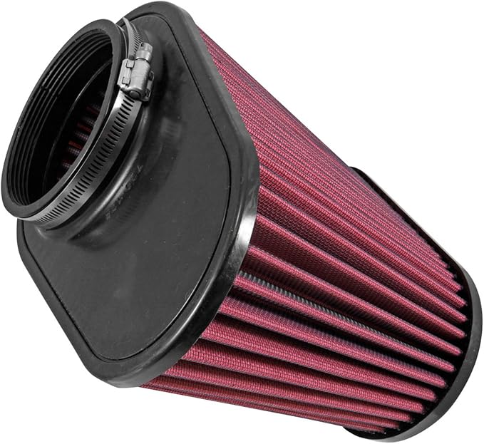 Airaid 721-128 Universal Clamp-On Air Filter: Oval Tapered; 4.5 Inch Flange ID; by Airaid