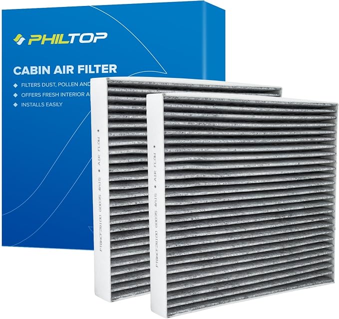 PHILTOP HEPA Cabin Air Filter w/Activated Carbon, Compatible by PHILTOP