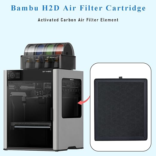 H2D/H2S Activated Carbon Air Filter, 3D Printer Activated Carbon Air Purifier - Image 5