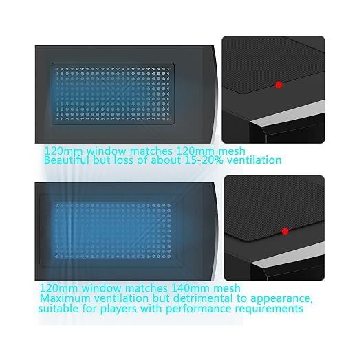 240x120mm Magnetic PC Case Filter, 2 Pack PVC Mesh 0.8mm | 0.8mm ultra-fine - Image 6