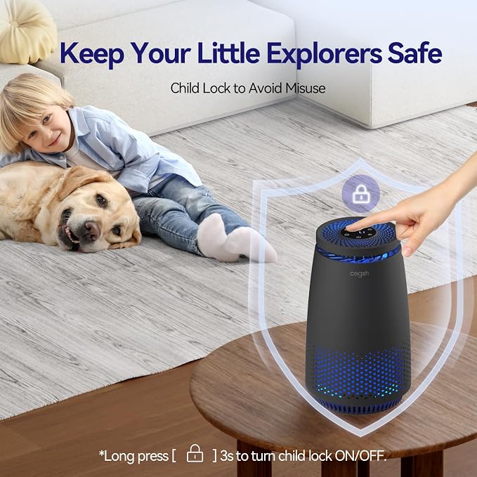 Air Purifiers for Home Bedroom, 3-in-1 HEPA Filter for Pets Dander Dust Pollen - Image 6