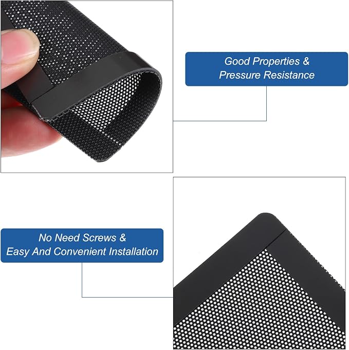 MECCANIXITY 3PCS PC Dust Filter, 90x90mm Magnetic Frame PVC Computer Case - Image 4