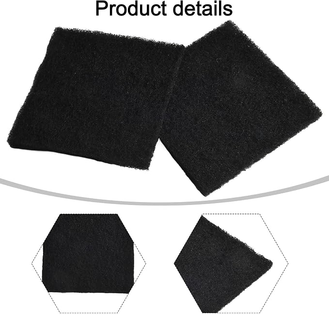 Activated Carbon for Compost Bins, Square 8x8x0.5 cm, Replaceable Compost Bin - Image 4