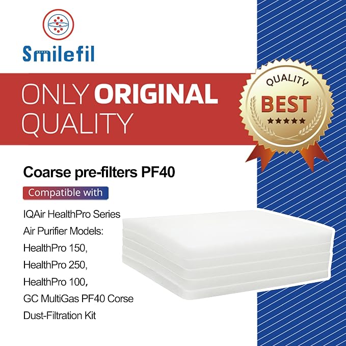 Smilfil 5 Pack PF40 Replacement Pre-Filter Pads Compatible - Image 2