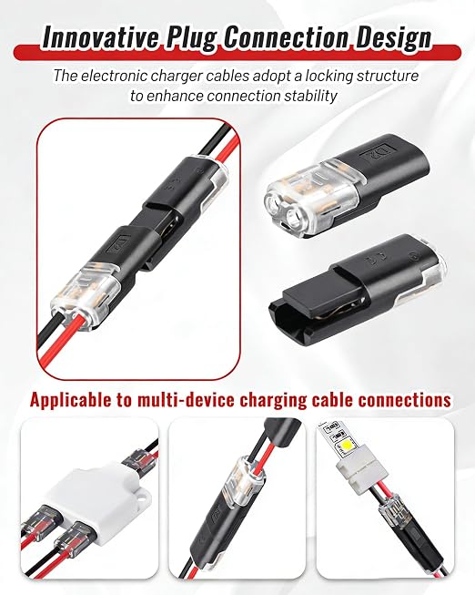 20pcs Low Voltage Wire Connector, Double-Wire Plug-in Connector - Image 3