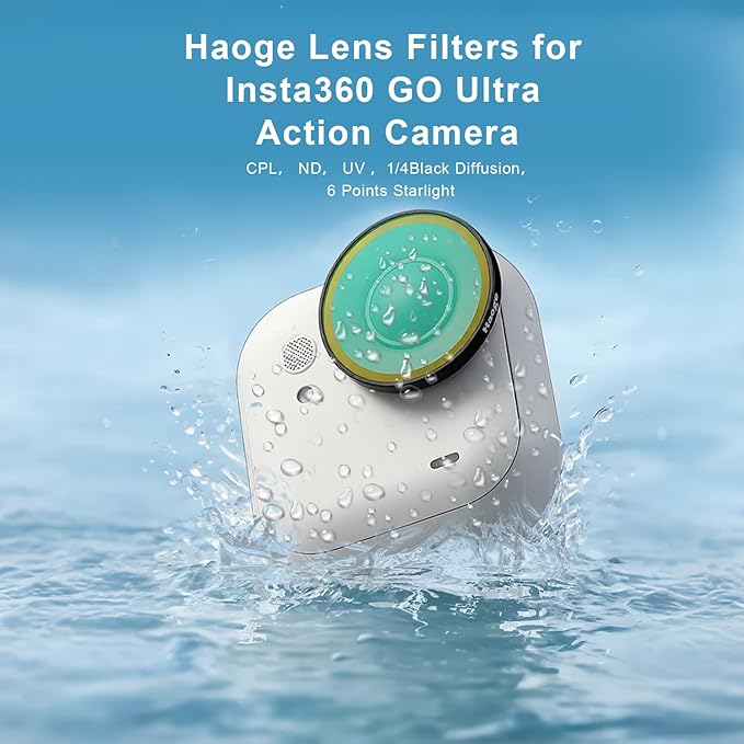 Haoge ND Filter Kit for Insta360 GO Ultra, ND8 ND16 ND32 ND64, 4 Pack Light - Image 4