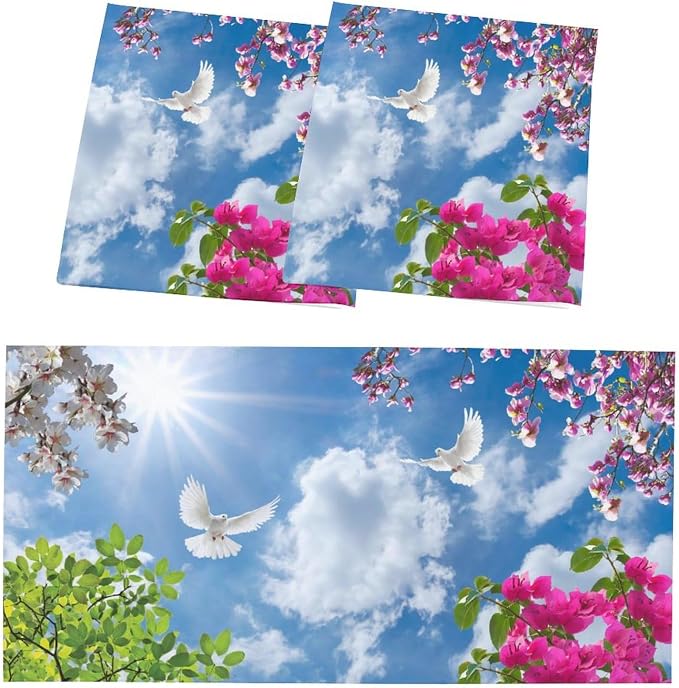 2PCS Fluorescent Light Covers for Classroom Ceiling Lights Magnetic Light Covers - Image 2