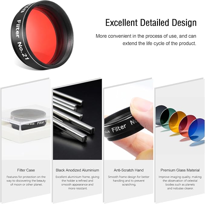 Astromania Telescope Filter, 1.25 Inches Planetary Filter - Image 2