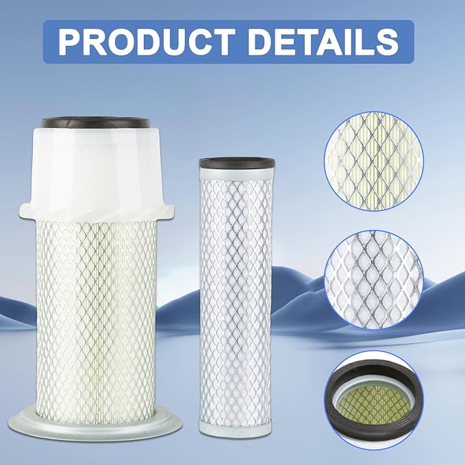 M802606 AF3036 Outer Inner CH12881 UC11955 Air Filter fits - Image 5