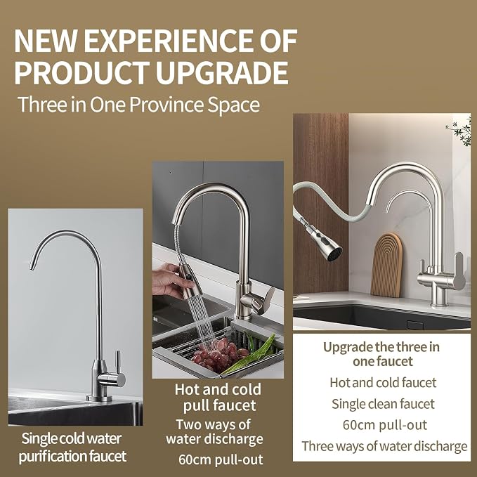 Kitchen Sink Faucet with Pull - Image 8