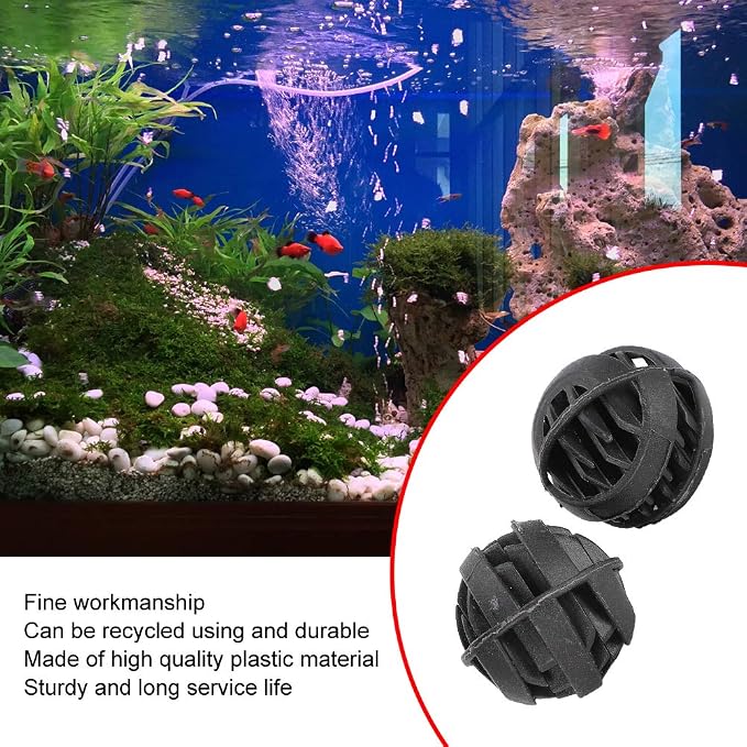 30 Pack Biofiltration Filter Balls, Removes and Nitrites, Reusable Plastic - Image 4