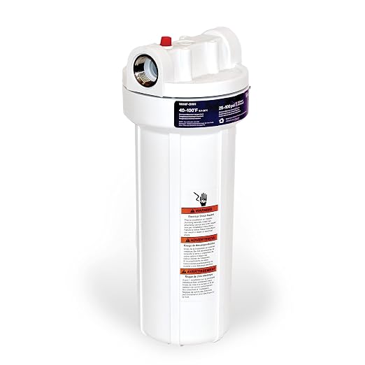 Whirlpool 10" x 2.5" Whole House Water Filter Housing, Stainless Steel 3/4" - Image 7