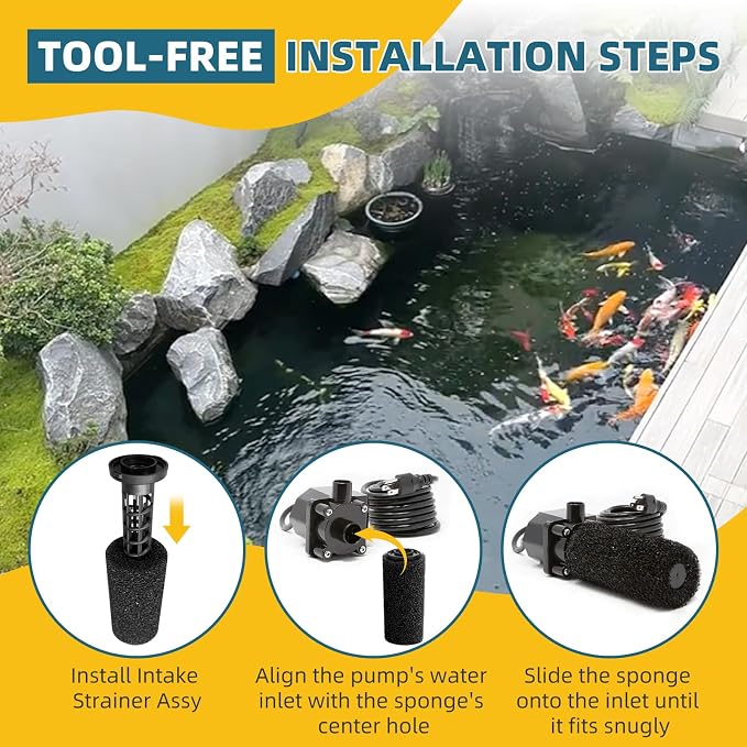 Pond Pre Filter for Beckett Pond G FR DP Pump, Prefilter Sponge Roll - Image 4