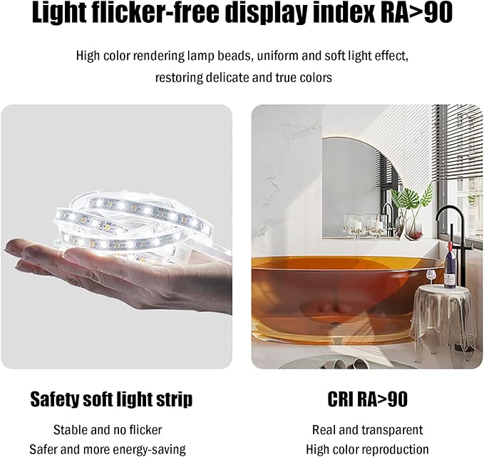 JSLJDM 800 mm Illuminated Backlit LED Bathroom Mirror, Wall Mounted - Image 6