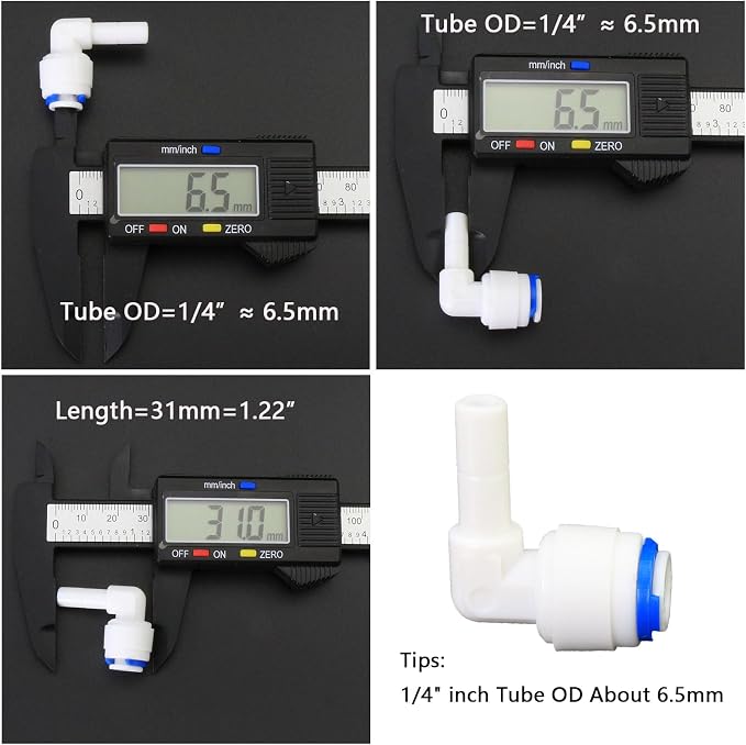 Water purifier globe valve, straight through 1/4 "FPT pipe quick collection - Image 7