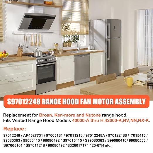 S97012248 97012248 Range Hood Fan Motor Compatible - Image 6