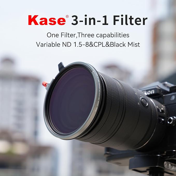 Kase 72mm Variable ND1.5-8 & CPL & Black Mist 3 in 1 Filter - Image 2