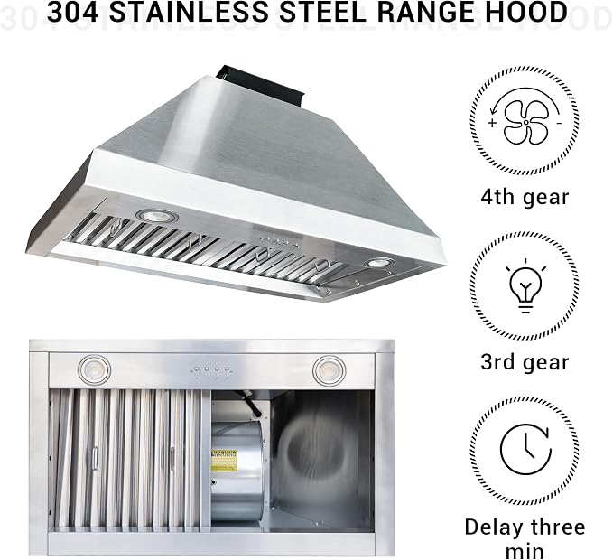 CHETTO C Stainless Steel Range Hood Cover - Image 5