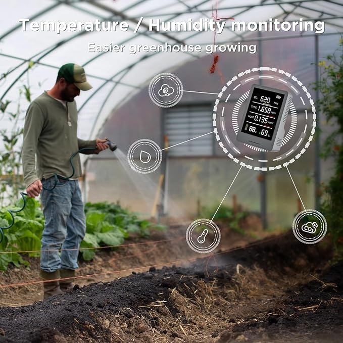 5-in-1 Professional Indoor Air Quality Monitor Indoor Portable CO2 Monitor | - Image 7