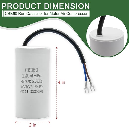 CBB60 Run Capacitor for Motor Air Compressor and air Conditioner Compressor - Image 6