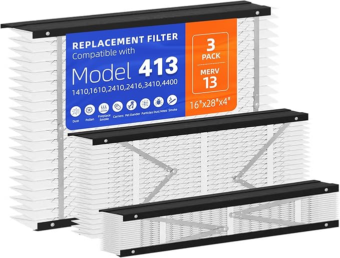 3 Pack 413 Replacement Filter, Compatible by VOYARTOOLS