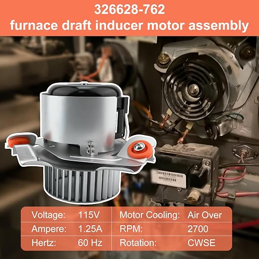 326628-762, HC21ZE126A Furnace Draft Inducer Motor, Compatible - Image 3