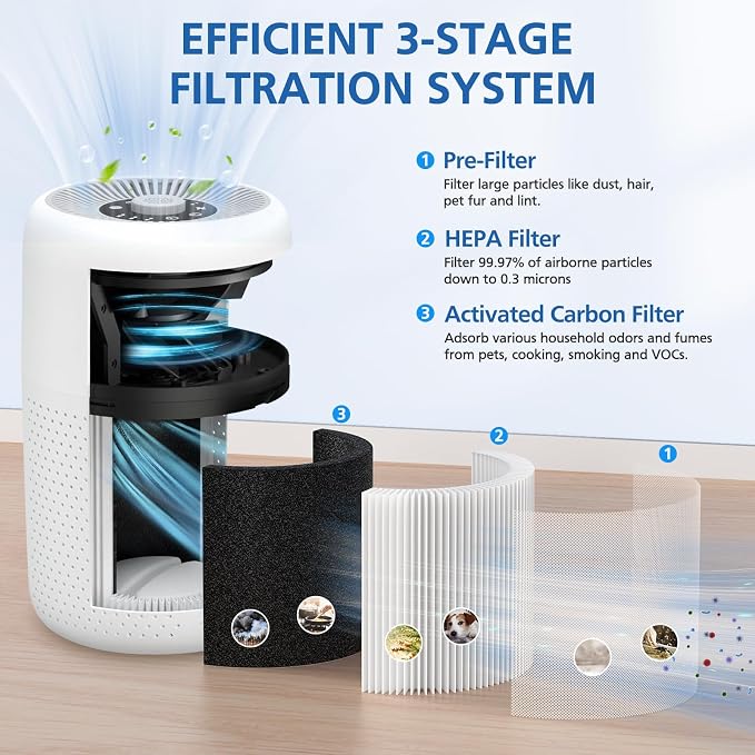 4 Pack P60 Replacement Filter Only Compatible - Image 3