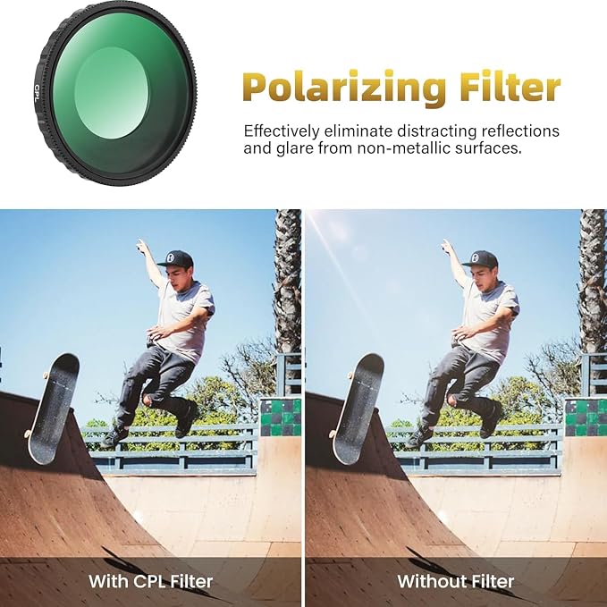 Walking Way Camera Lens Filters ND PL Set Compatible - Image 2