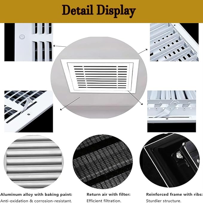 12 x 46 in Black Wall Return Air Pathway Kit - Image 4