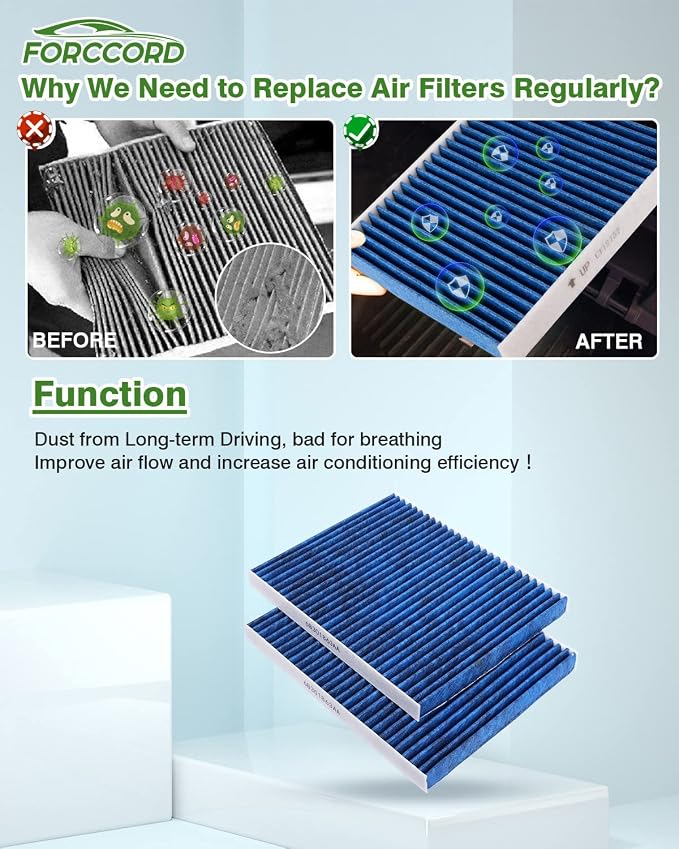 2-PACK Cabin Air Filter Fits for Jeep Gladiator 20-26 V6 3.6L, Wrangler 18-26 - Image 5
