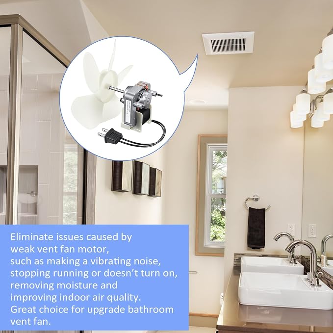 Frienda Universal Bathroom Vent Fan Motor Replacement Electric Motors Kit - Image 5