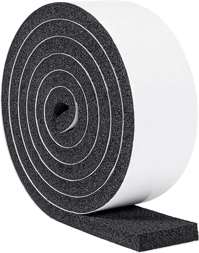 Yotache Open Cell Air Conditioning Weatherstrip Insulation Foam 2" x1/2" by yotache