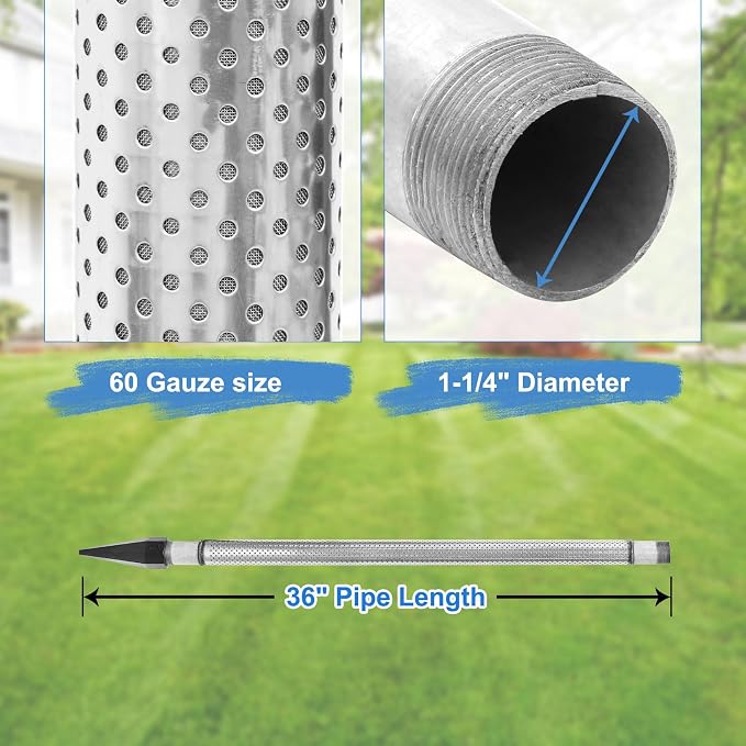 Well Point 1-1/4, Sand Points Well, 1-1/4 Drive Point Well, Well Stainless - Image 3