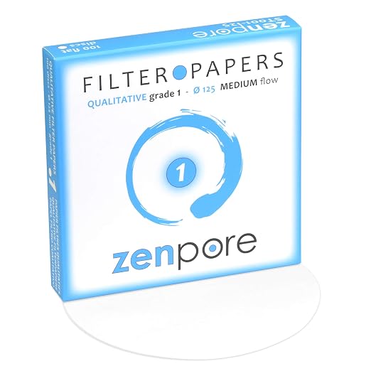Filter Paper 12.5cm Lab Qualitative Filter Paper by ZENPORE