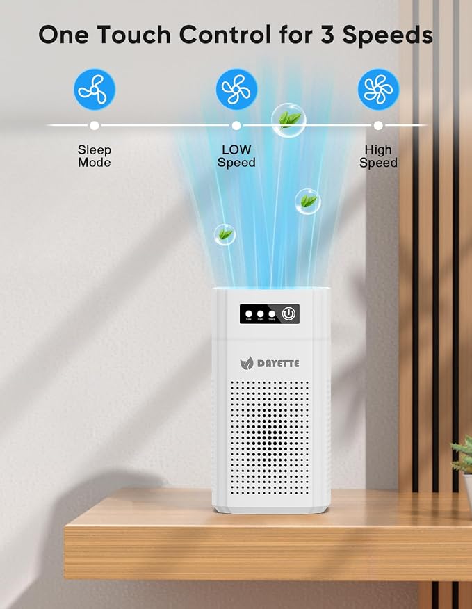 Air Purifiers for Bedroom, DAYETTE H13 True HEPA Air Filter Purifier for Small - Image 8
