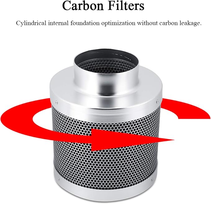 Stainless Steel Carbon Filter, 4 Inch Smelliness Control Scrubber, Odor Scrubber - Image 5