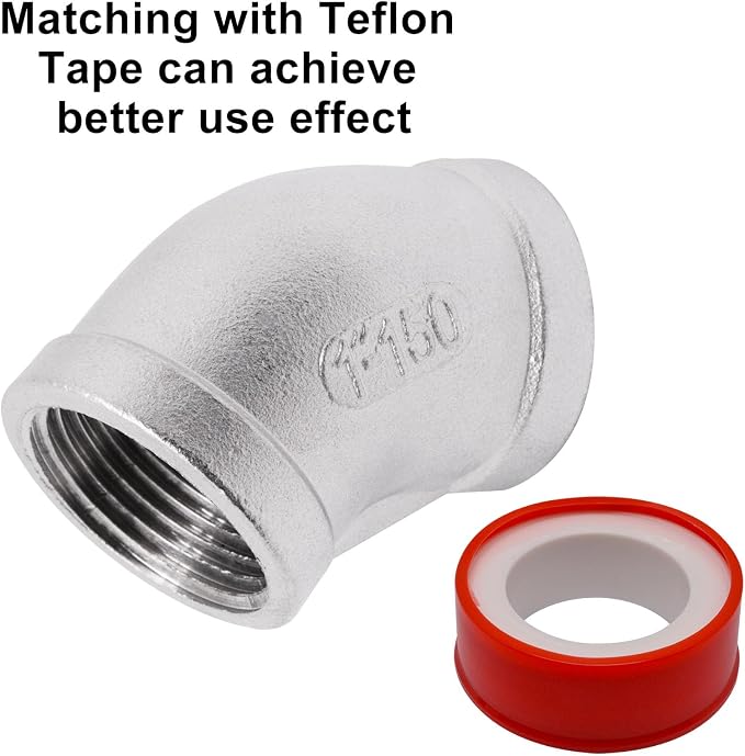 45 Degree Elbow 1PCS, Connector Coupler Apply to Outdoor/Garden/Industrial - Image 5