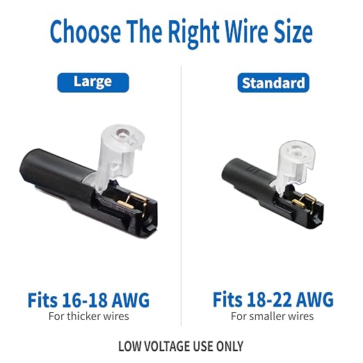 Single Wire Plug-in Connector, 30 Pack, 18-22 AWG, - Image 2