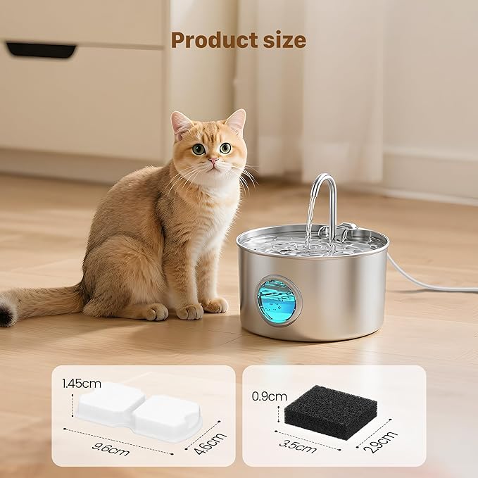 GIOTOHUN Pet Water Fountain Filter: 50 Cat Water Fountains Filter - Image 4
