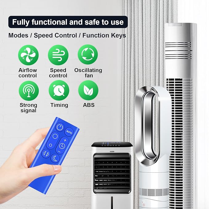 Replacement Remote for Dyson DP01/DP03/TP02/TP03 Fan-Blue | Easy pairing - Image 6