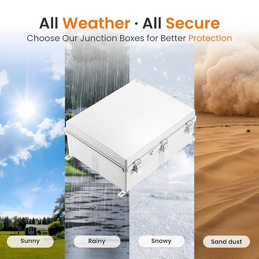 QILIPSU Waterproof Junction Box IP67 Outdoor Plastic Electrical Project - Image 5